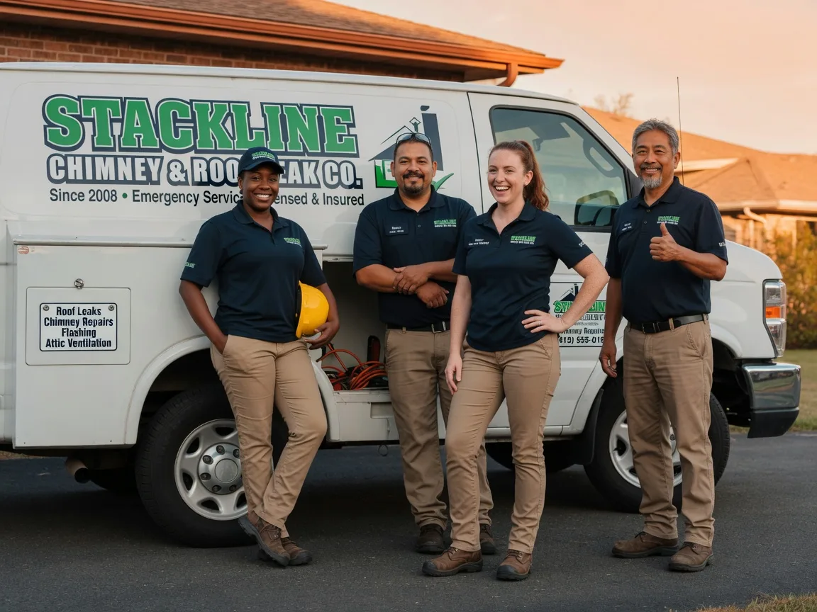 Chimney flashing repair company in Burbank, WA